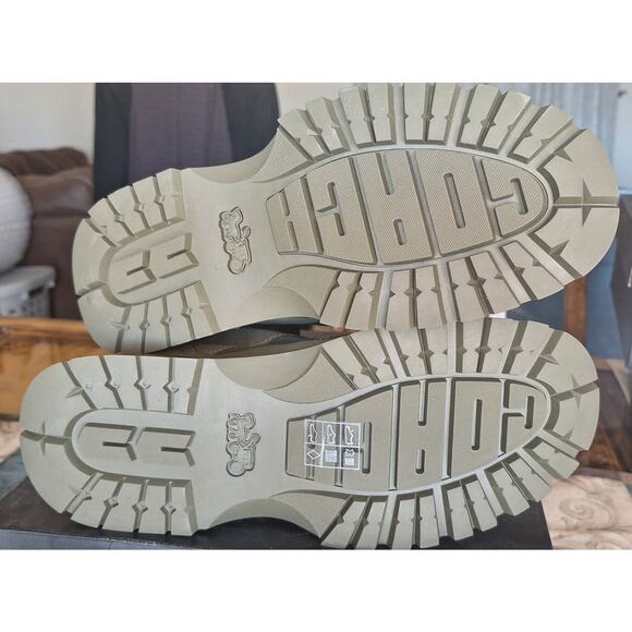 Coach men's utility boots- style #G4502- leather and cordura fabric- NIB - Picture 7 of 10